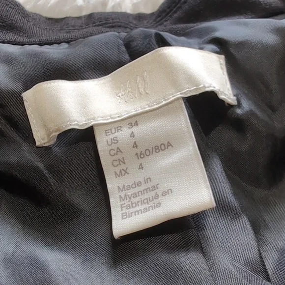 H&M Black Fitted Single Button Blazer - Picture 6 of 10